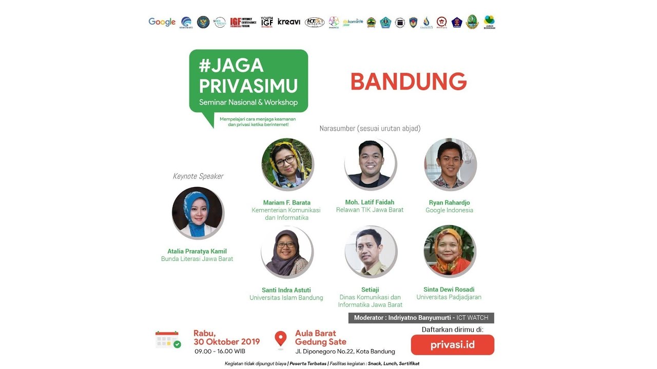 Seminar Nasional #JagaPrivasimu Bandung