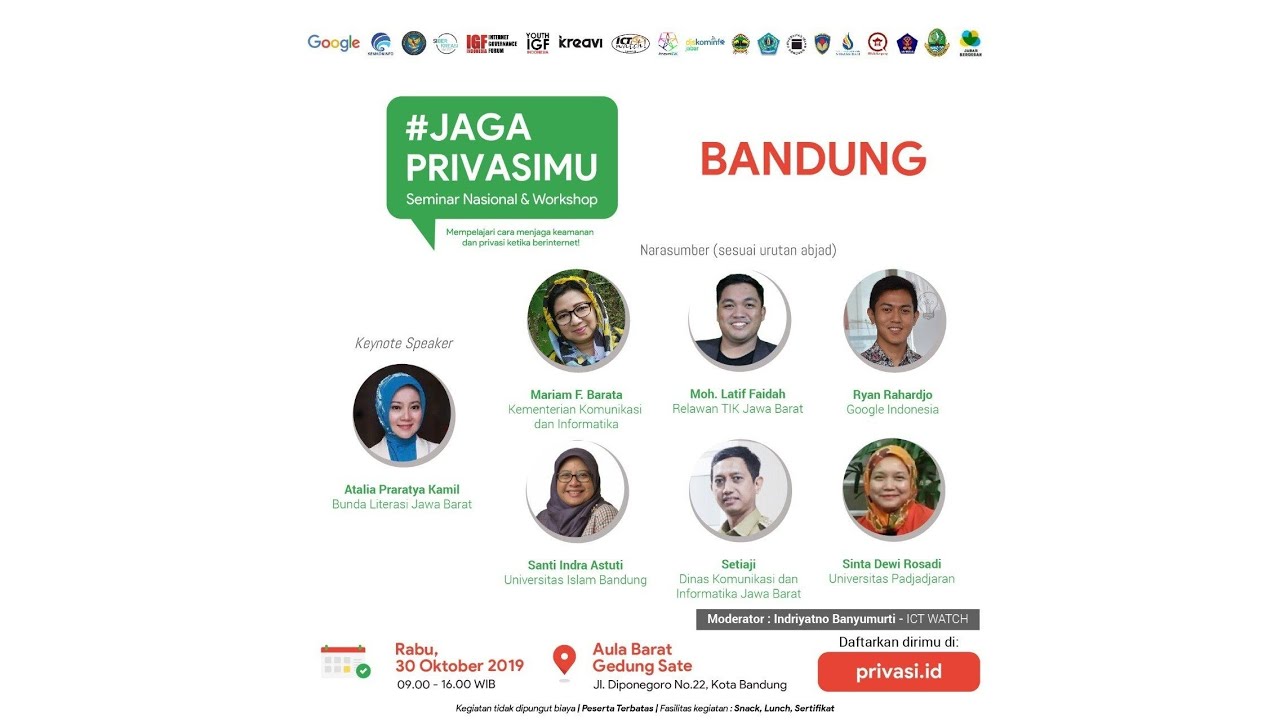 Seminar Nasional #JagaPrivasimu - Bandung