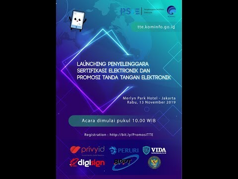 Talk Show PSrE Indonesia dan promosi tanda tangan elektronik