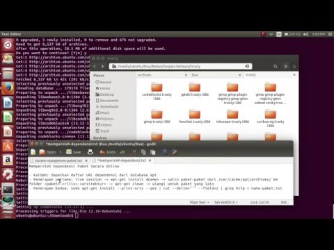 24. Serial Sistem Manajemen Paket Ubuntu - Memperoleh Dependensi untuk Instalasi Offline