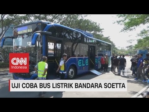 Bus Listrik Bandara Soetta Mulai Beroperasi