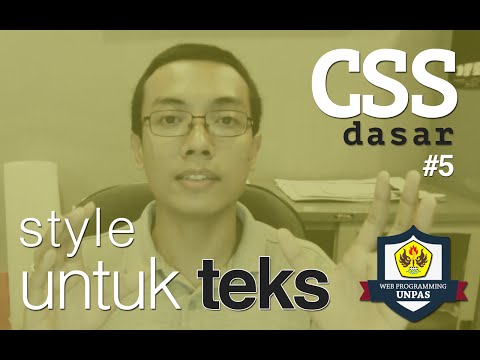 CSS Dasar - 5 - Text Styling