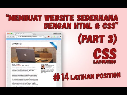 CSS Layouting - #14 : Latihan Position