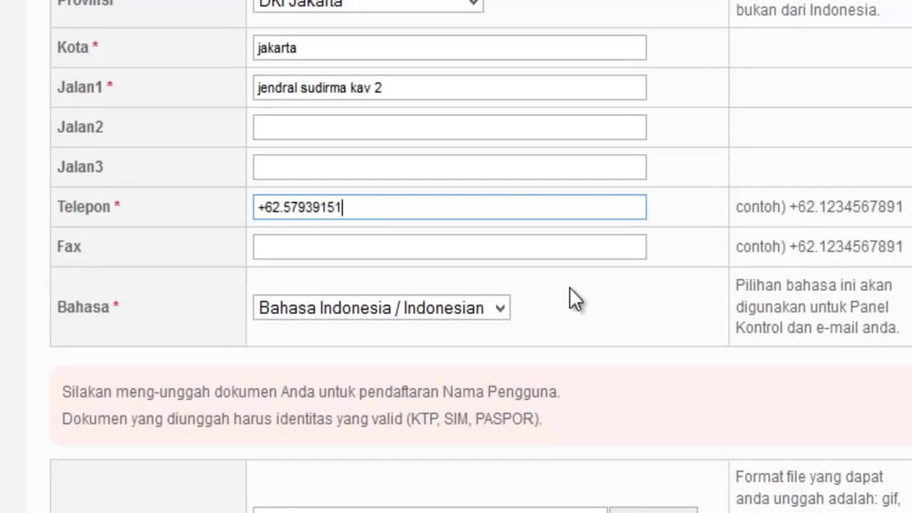 daftar account di pandi