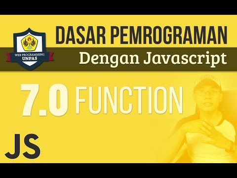 FUNCTION pada JAVASCRIPT : Intro