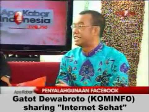 Gatot Dewabroto, Kahumas Kominfo, tentang Internet Sehat