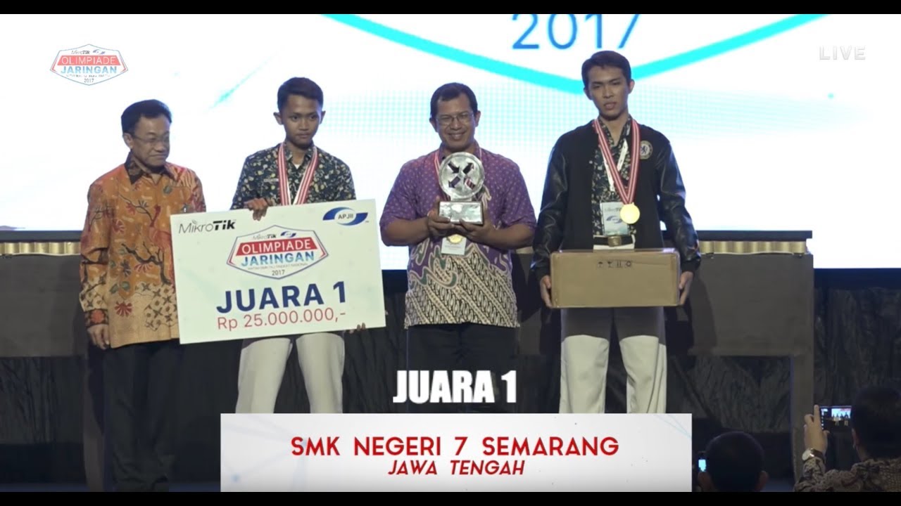 Grand Final Olimpiade Jaringan Mikrotik APJII 2017