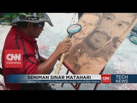 Keren! Melukis dengan Sinar Matahari