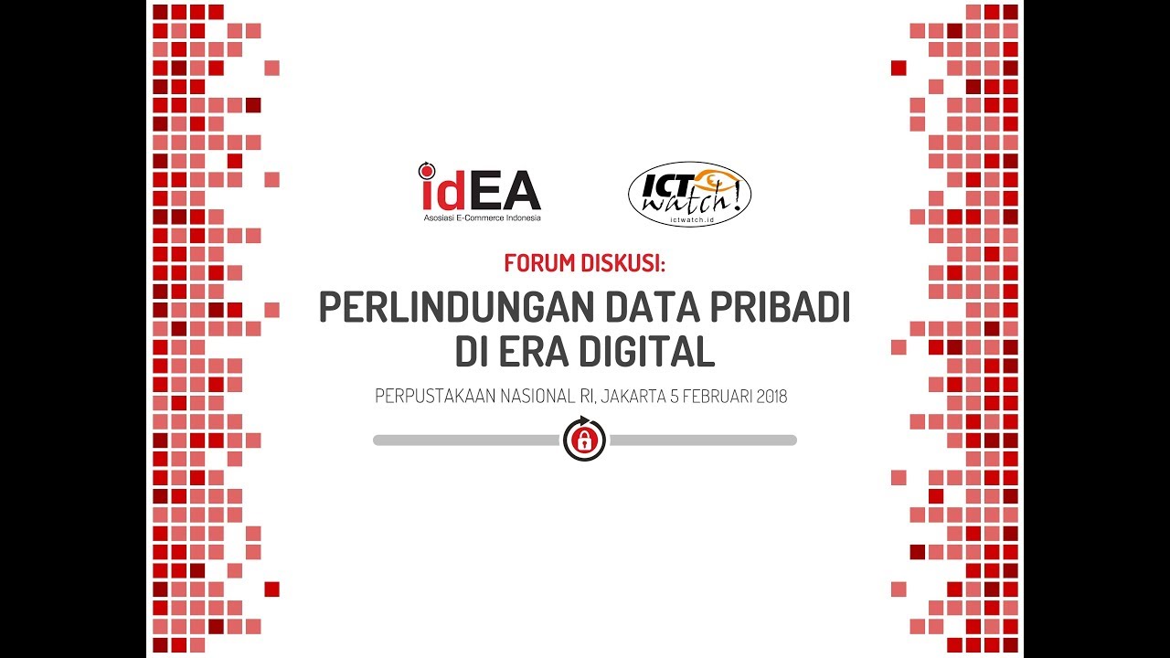 #LiveStreaming Diskusi #PerlindunganDataPribadi Di Era Digital #MelekPDP @EcommerceID @InternetSehat