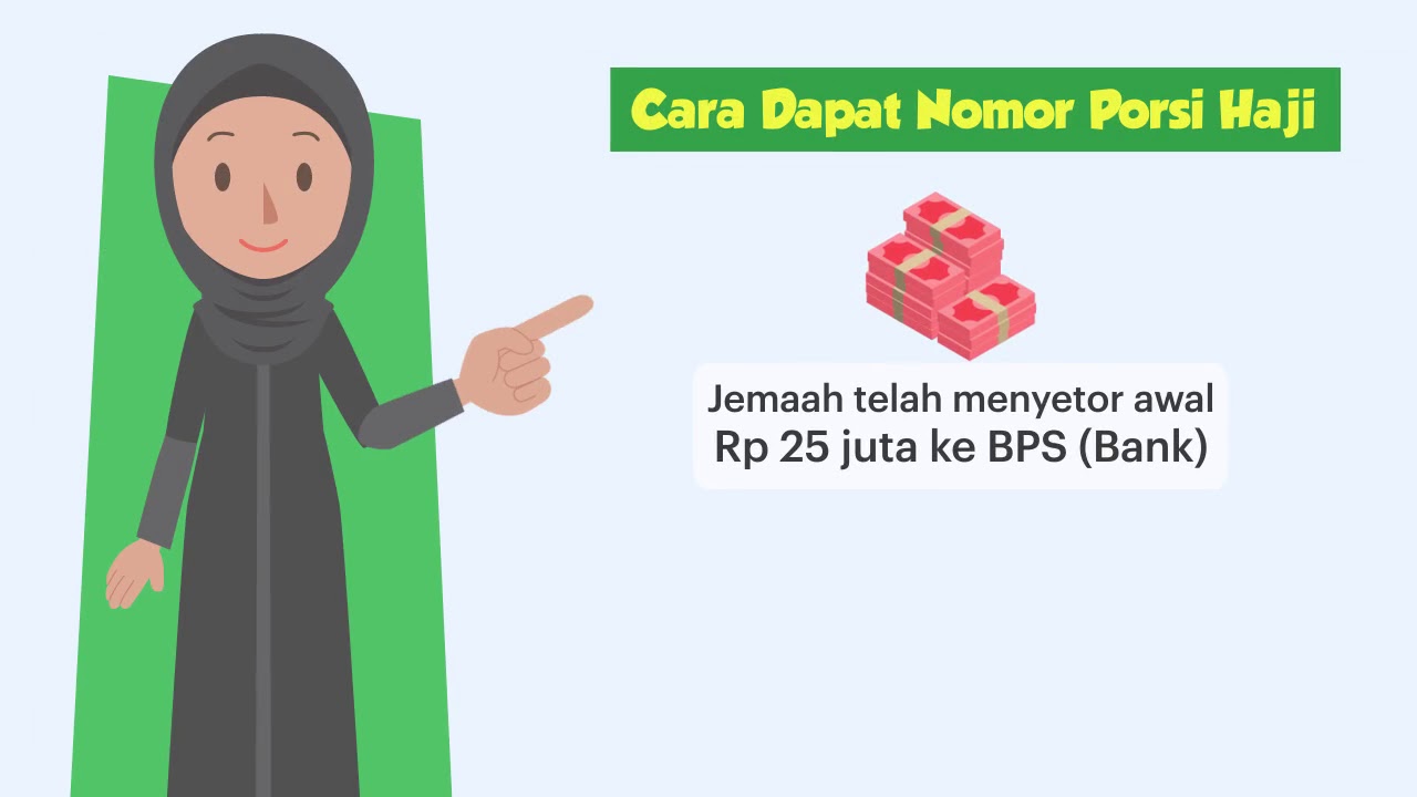 [Motion Grafis] Cek Nomor Porsi Untuk Perkiraan Berangkat Haji