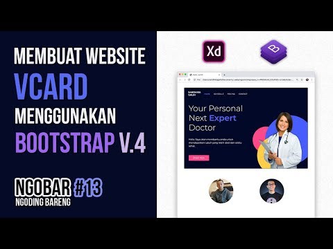 NGOBAR#13 : Membuat Website VCARD (Kartu Nama Online) menggunakan BOOTSTRAP versi 4