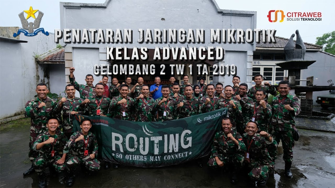 Penataran Jaringan Mikrotik Kelas Advanced Gelombang 2 TW 1 TA 2019