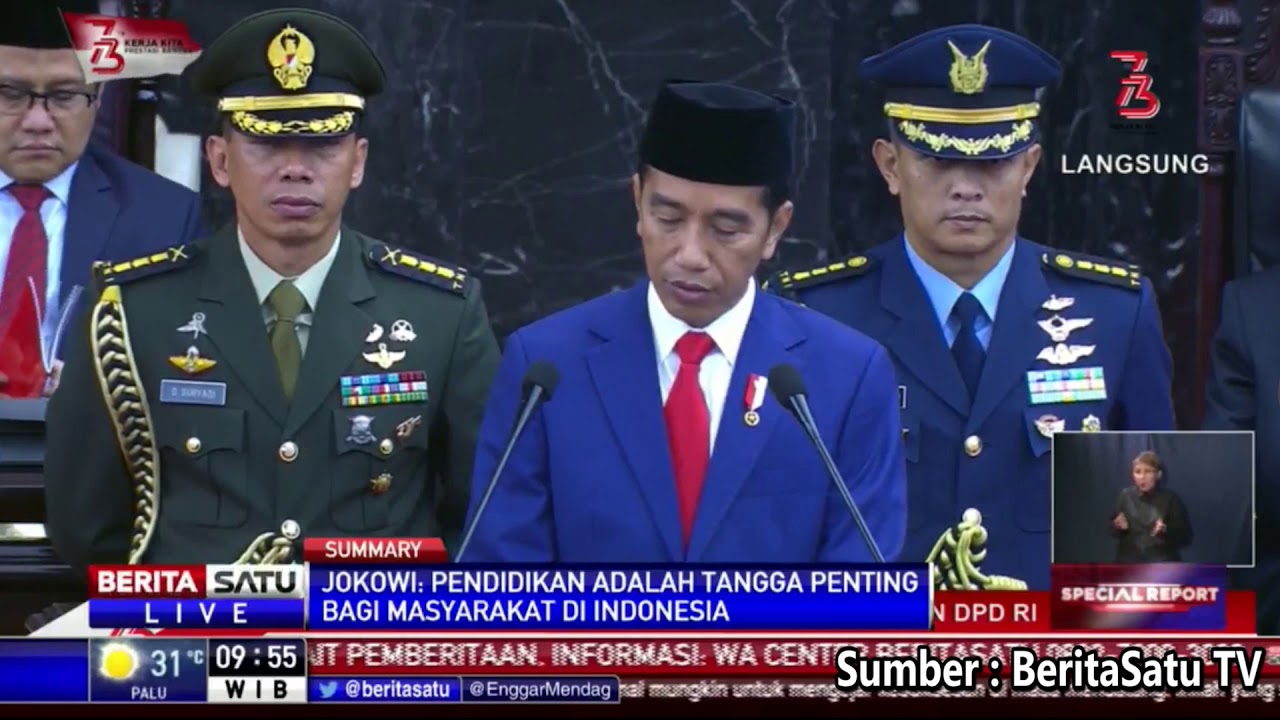 Pidato Presiden Jokowi ttg Literasi Digital di Sidang Tahunan MPR & Pidato Kenegaraan HUT Ke-73 RI