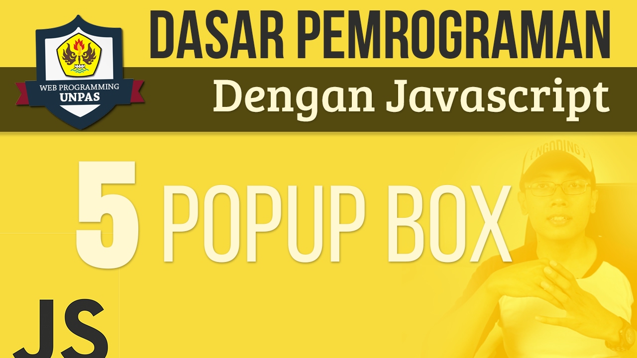 POPUP BOX pada JAVASCRIPT