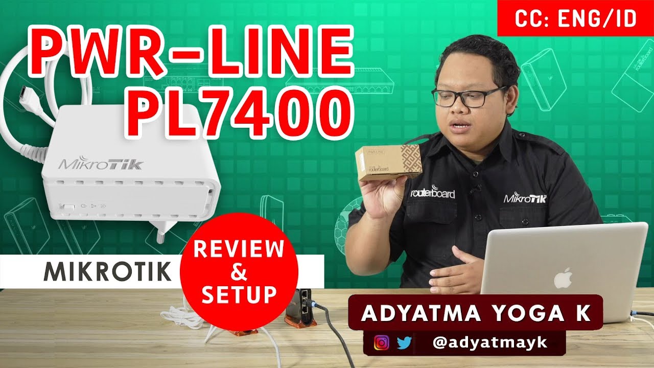 PWR-LINE PL7400 MIKROTIK - REVIEW DAN SETUP [ENG SUB]