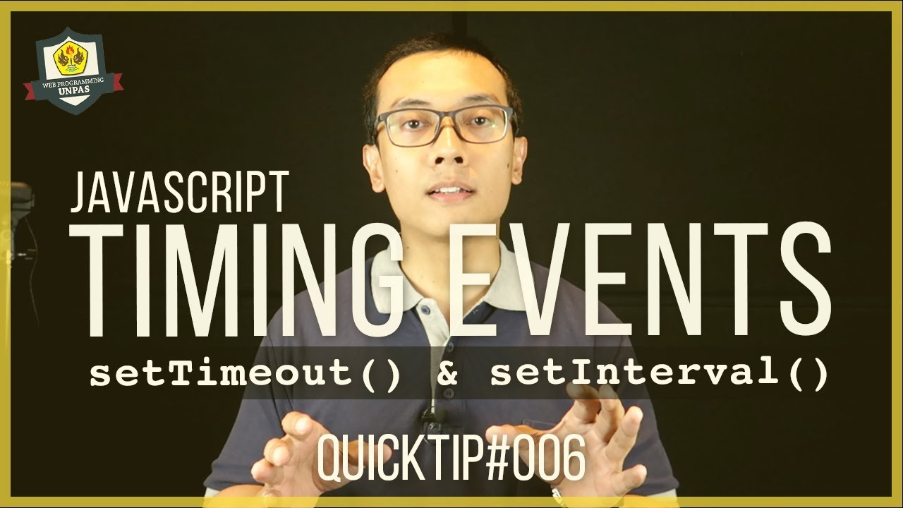 QuickTip #6 : TIMING EVENTS pada JAVASCRIPT