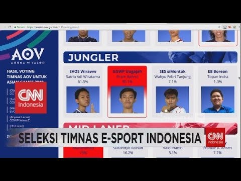 Seleksi Timnas Esports Indonesia di Asian Games 2018