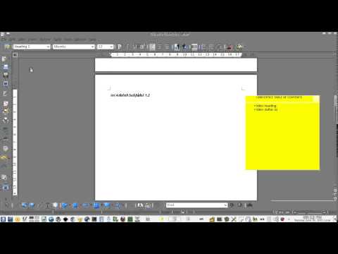 Serial Belajar Libreoffice - Membuat Daftar Isi Otomatis (Table of Contents)
