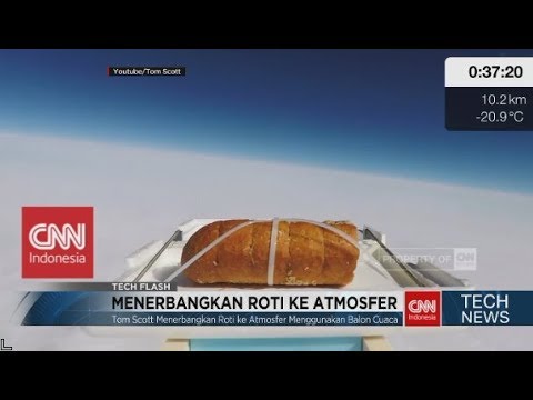 Tech Flash 29 April 2018: Roti Terbang ke Atmosfer, Jetski Terbang, Citra Baru Luar Angkasa