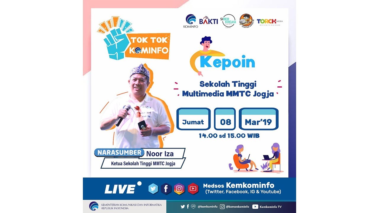 #TokTokKominfo Eps 17 Kepoin Sekolah Tinggi Multimedia MMTC Jogja