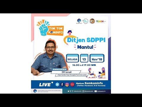 #TokTokKominfo Eps 2 "Ditjen SDPPI Mantul , bersama DR. Ir. Ismail MT (Dirjen SDPPI)