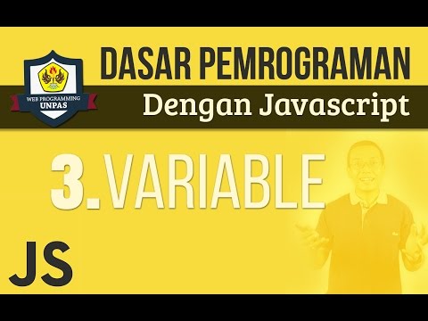 VARIABLE pada JAVASCRIPT