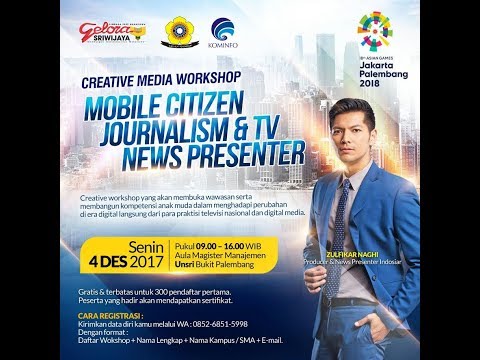 Creative Media Workshop Mobile Citizen Journalisme & TV News Presenter