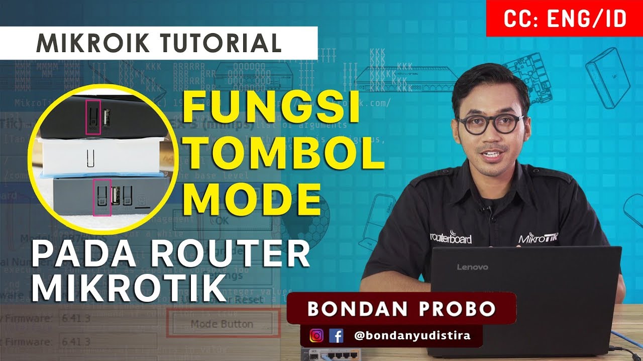 FUNGSI TOMBOL MODE - MIKROTIK TUTORIAL [ENG SUB]