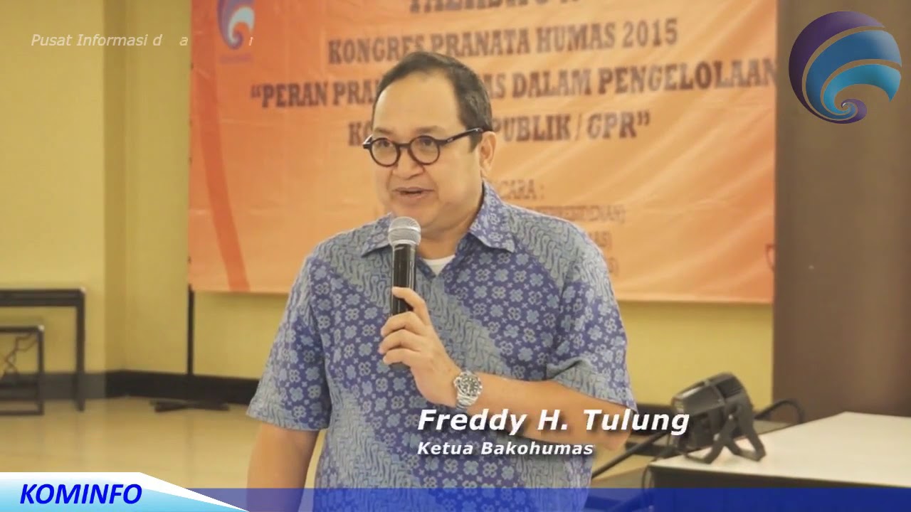 Kongres Pranata Humas 2015  Paparan Ketua Bakohumas Freddy H  Tulung