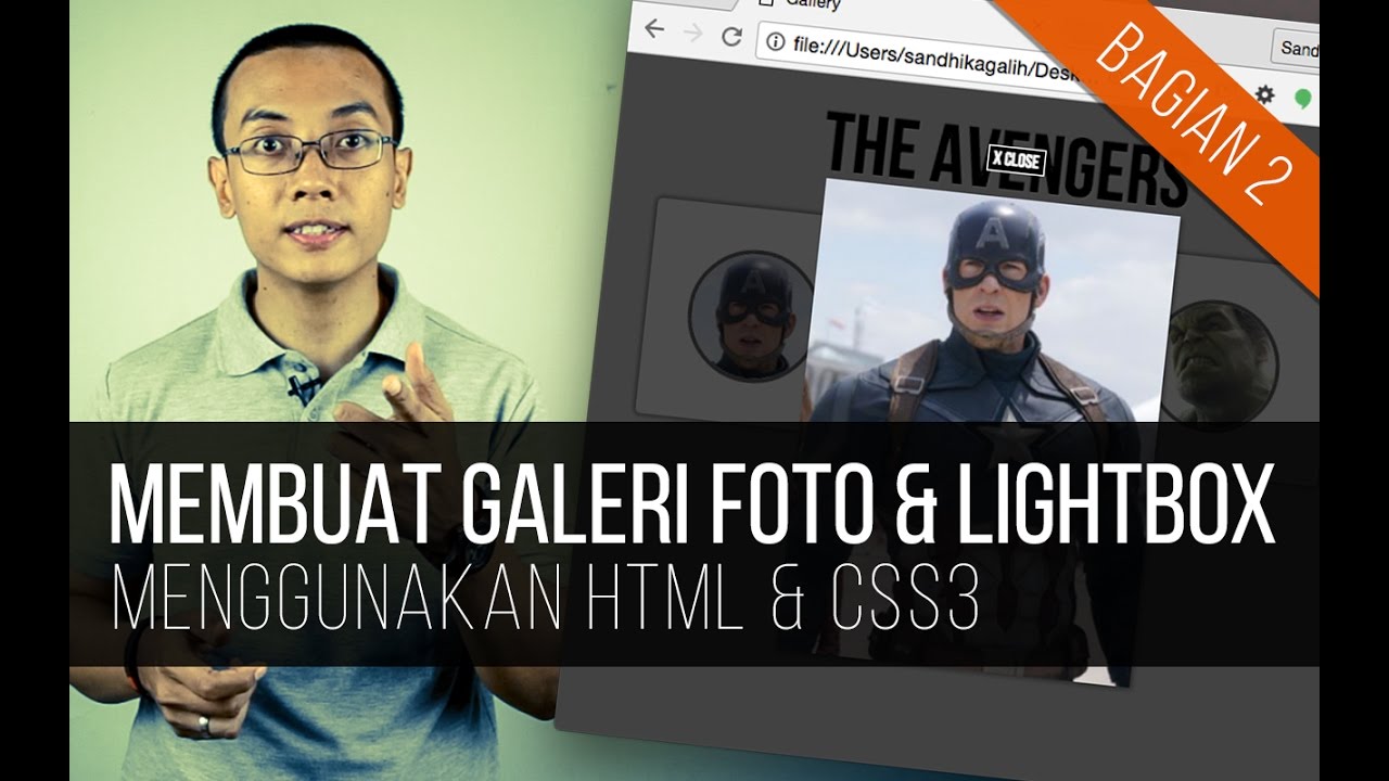 Membuat GALERI FOTO + LIGHTBOX dengan HTML & CSS3 (Bagian 2)