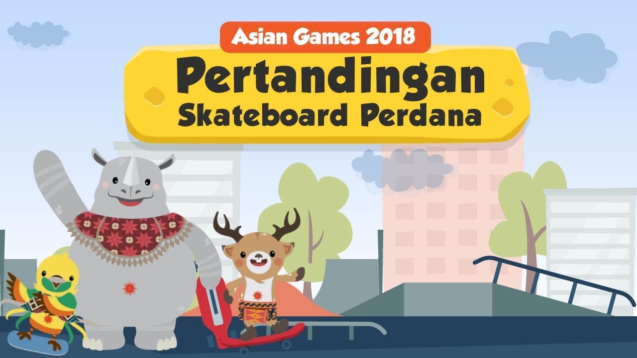 [Motion Grafis] Asian Games 2018  Pertandingan Skateboard Perdana