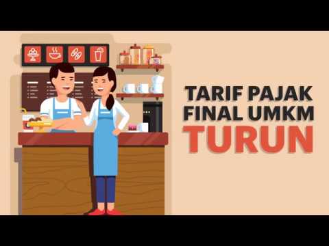 [Motion Grafis] Tarif Pajak Final UMKM Turun