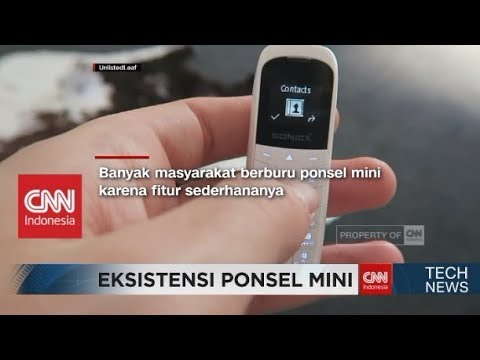 Ponsel Mini Seukuran Ibu Jari, Daya Baterainya Tahan sampai 3 Hari Pemakaian