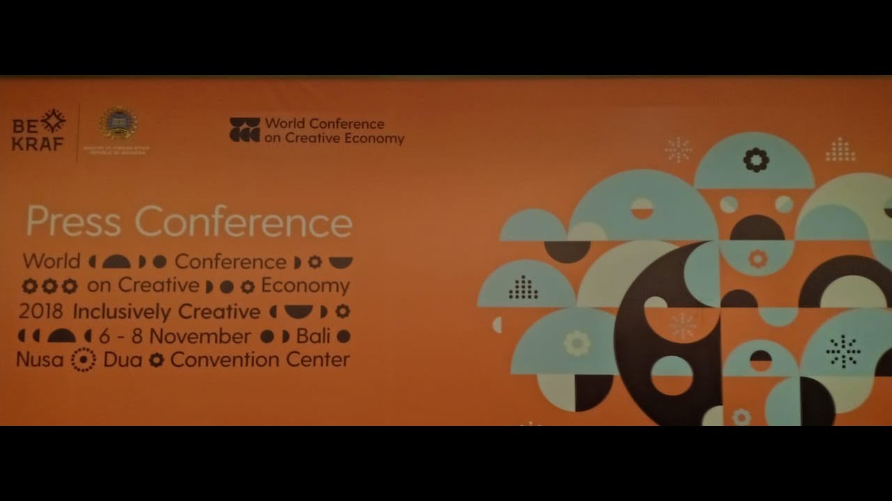 Press Conference World Conference on Creative Economy