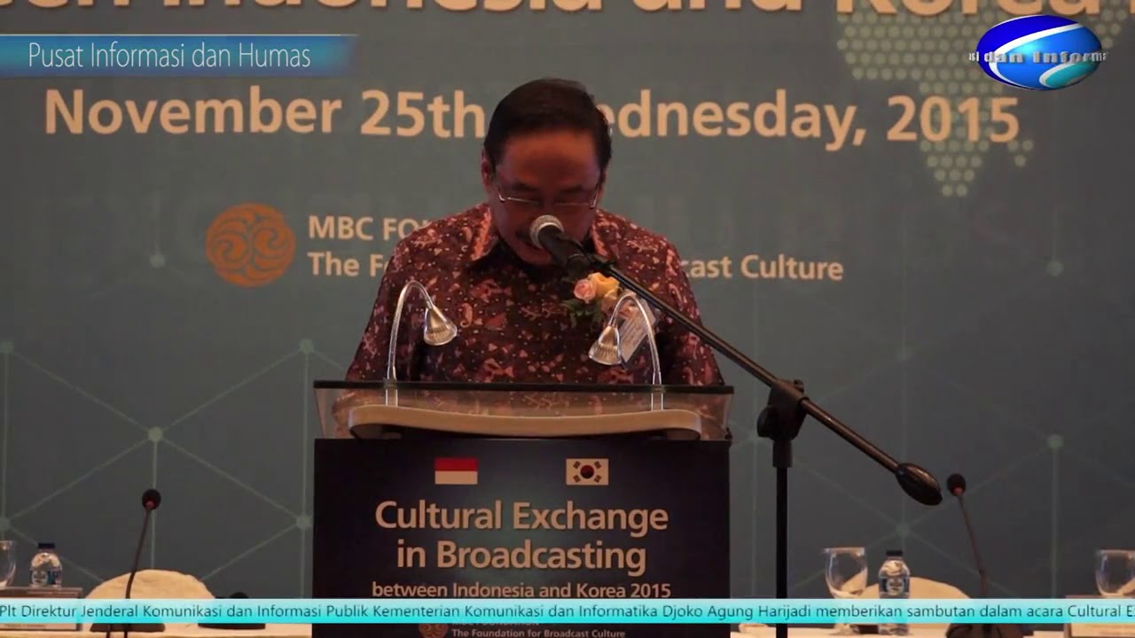 Cultural Exchange in Broadcasting Indonesia   Korea 2015