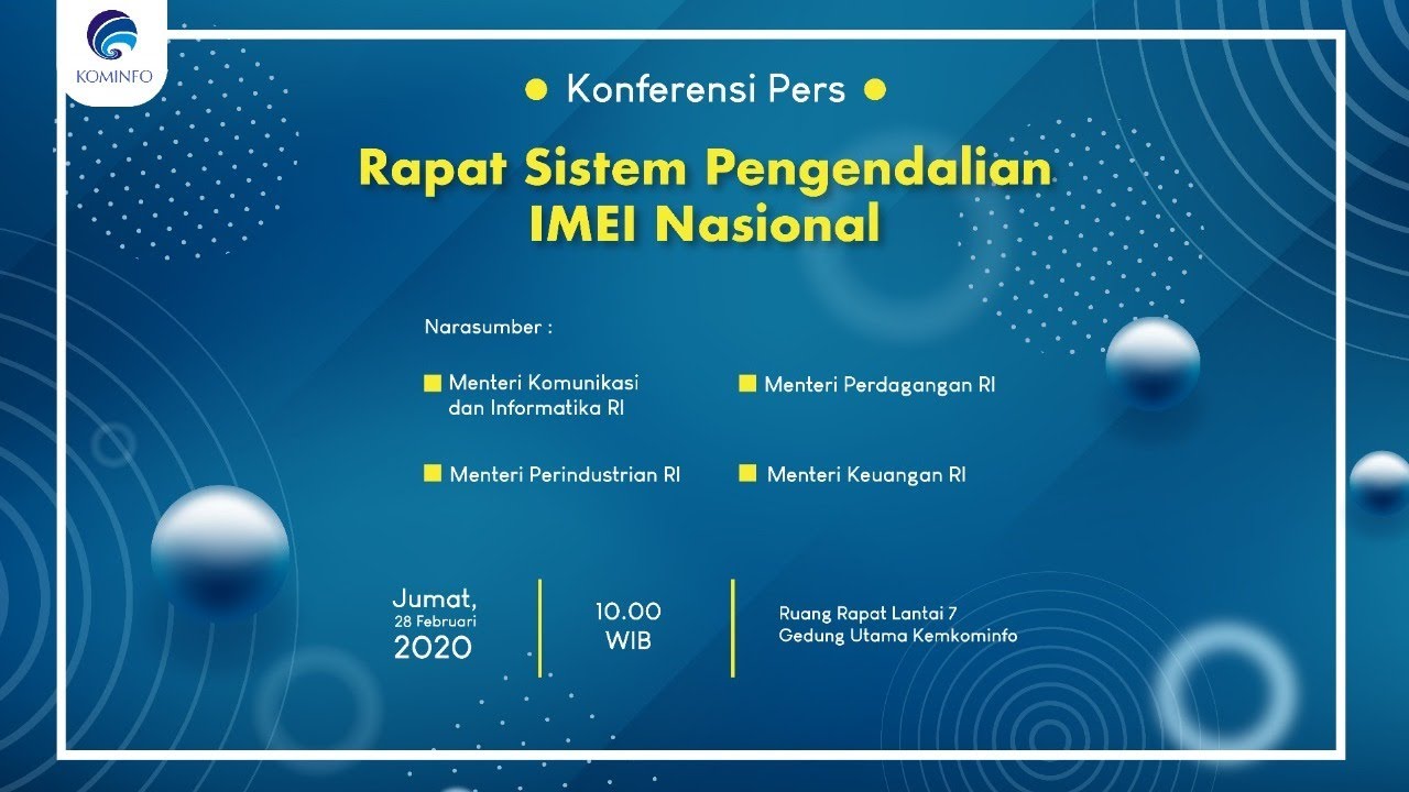 Konferensi Pers: Sistem Pengendalian IMEI Nasional