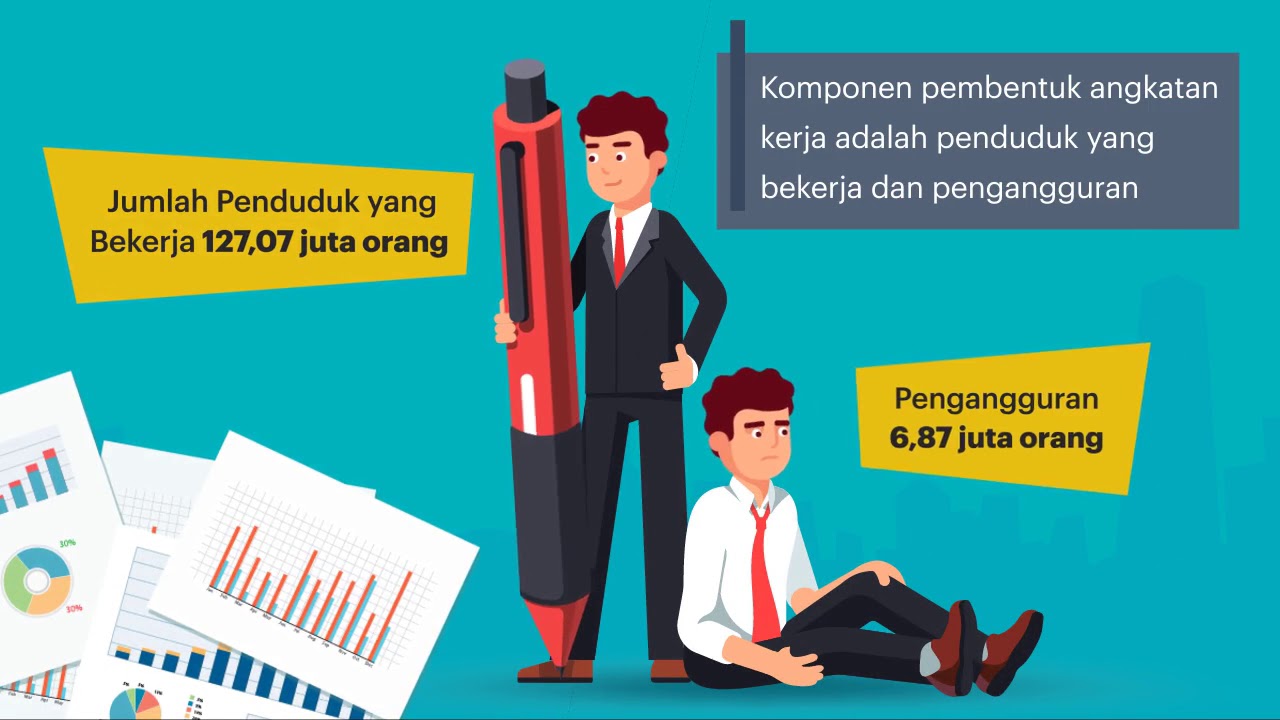 [Motion Grafis] Angka Pengangguran Terus Berkurang