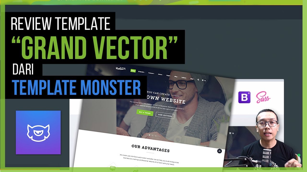 Review Template | GRAND VECTOR (dari TemplateMonster)