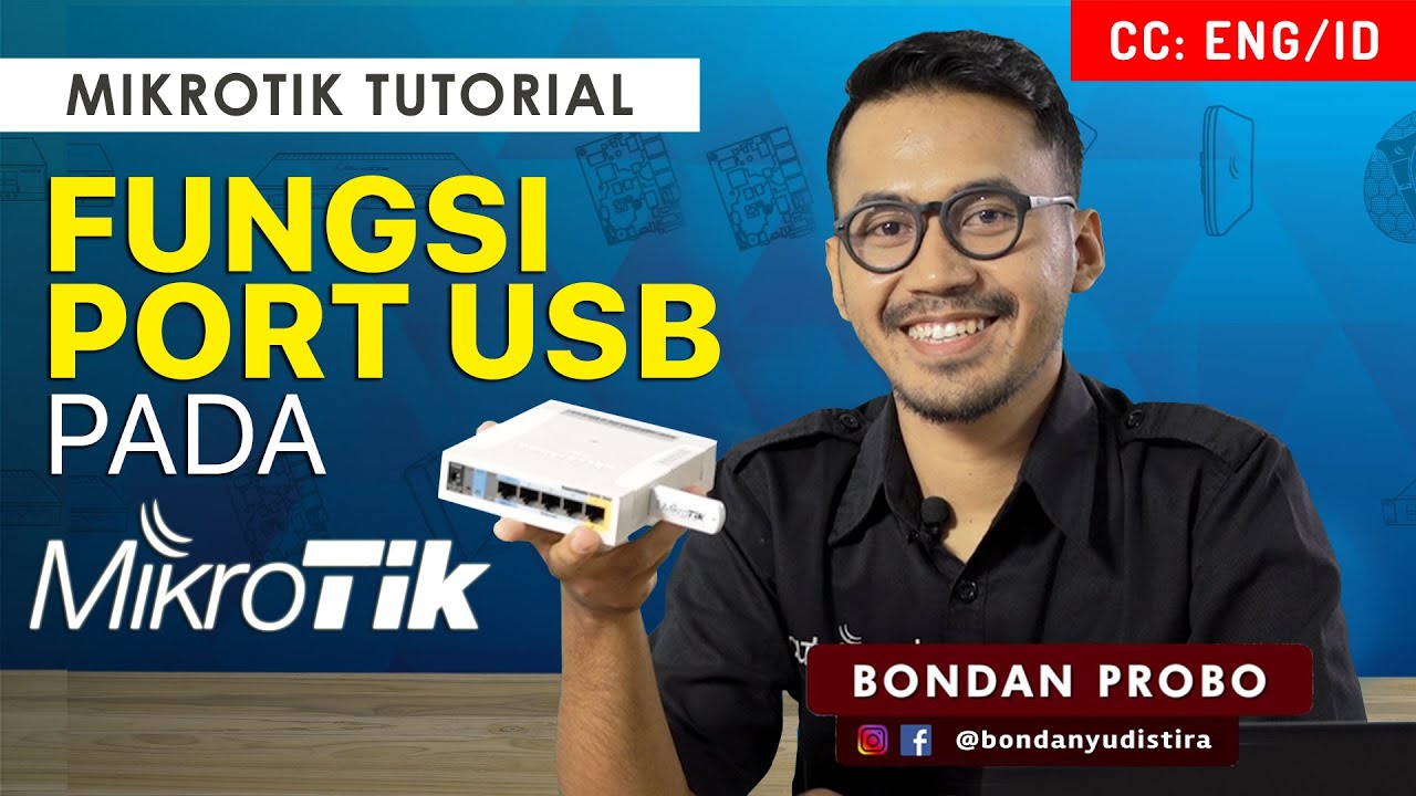 Fungsi port USB pada Mikrotik - MIKROTIK TUTORIAL [ENG SUB]