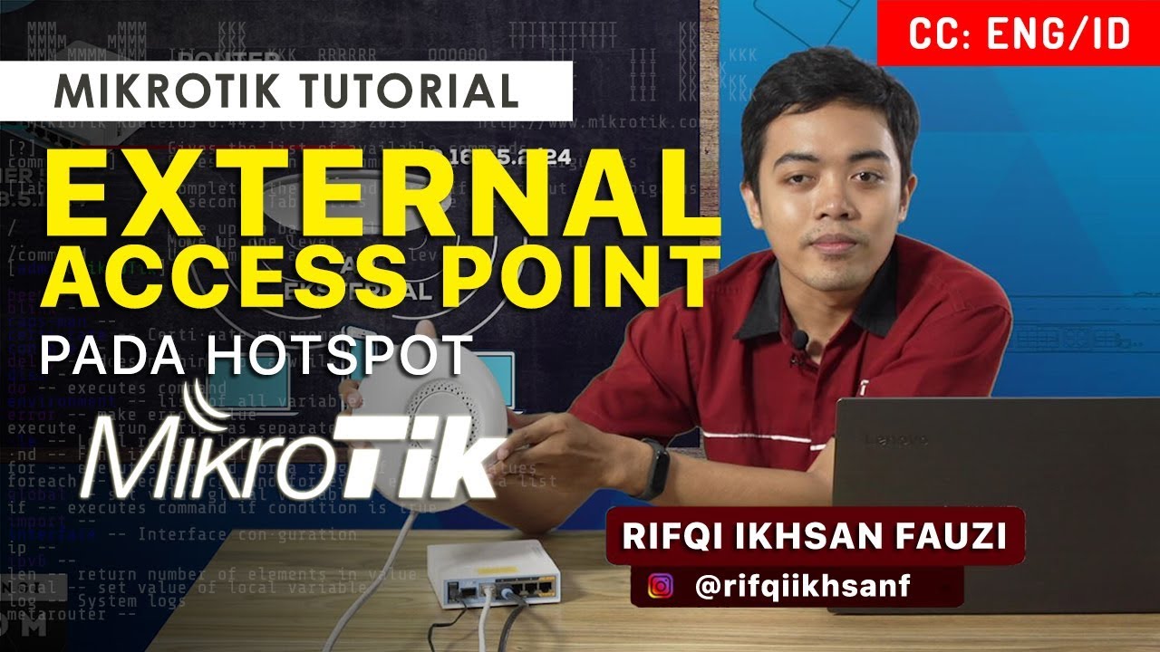 Konfigurasi AP Tambahan pada Mikrotik - MIKROTIK TUTORIAL [ENG SUB]