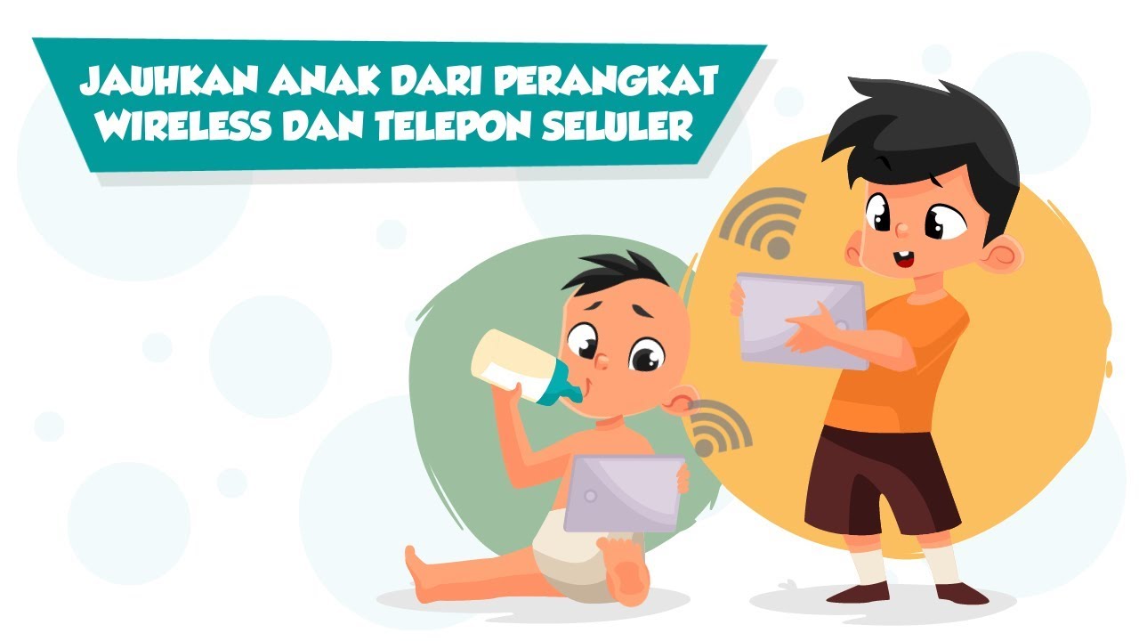 [Motion Grafis] Jauhkan Anak Dari Perangkat Wireless dan Telepon Seluler