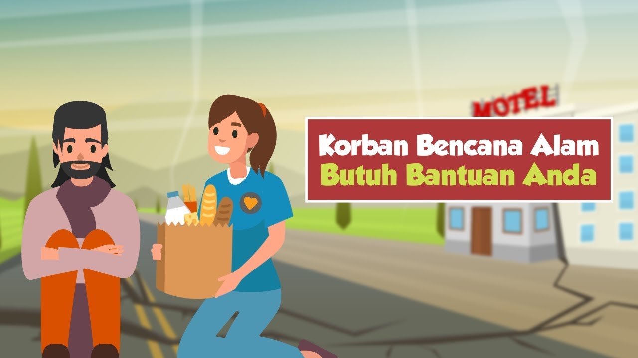 [Motion Grafis] Korban Bencana Alam Butuh Bantuan Anda