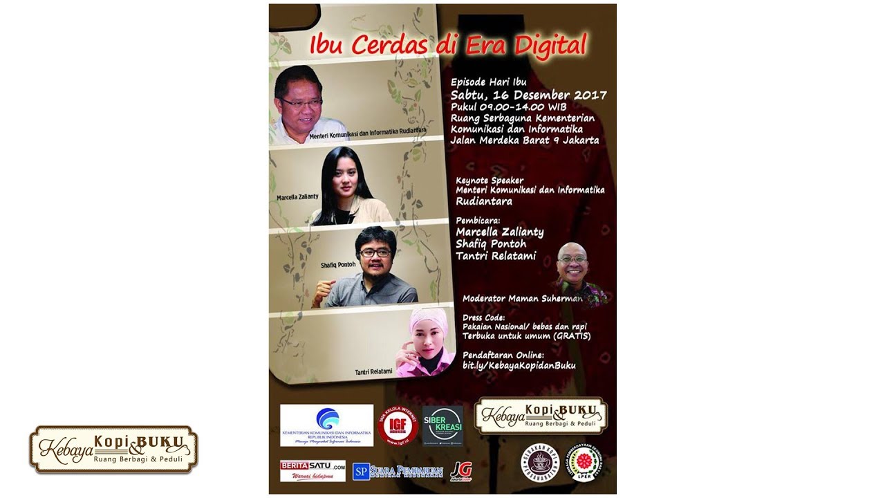 Ibu Cerdas di Era Digital - 16 Desember 2017 - Kebaya Kopi dan Buku - LPER - ID-IGF - Siberkreasi