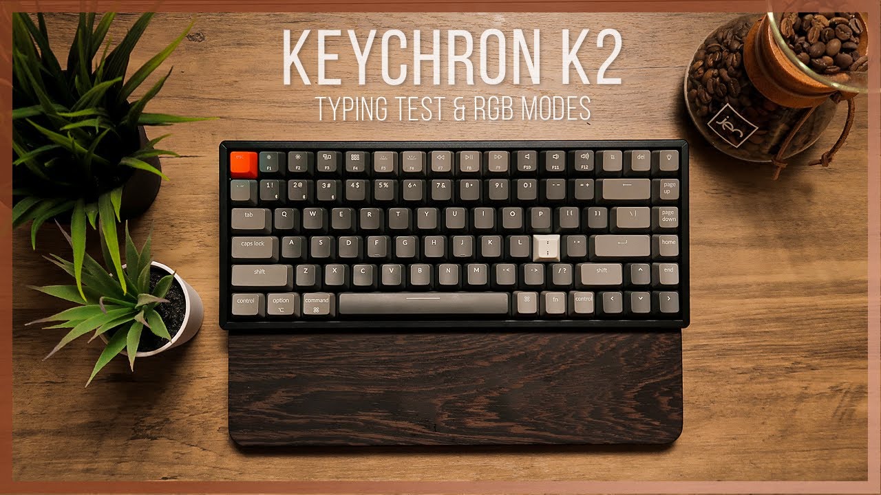 KEYCHRON K2 | Typing Test & RGB Modes (Brown Switch)