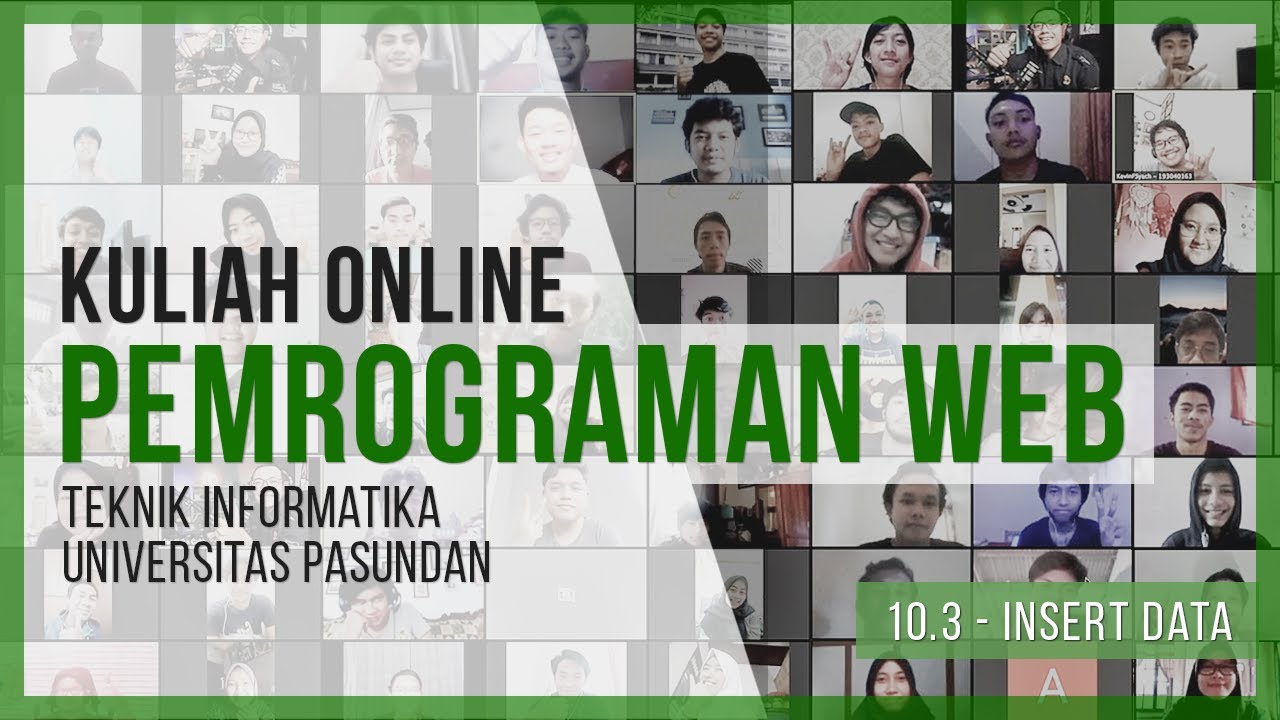 Kuliah Pemrograman Web 2020 | Pertemuan 10 - 3 (Insert Data)