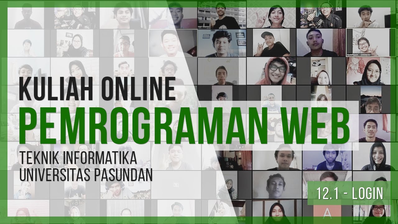 Kuliah Pemrograman Web 2020 | Pertemuan 12 - 1 (Login)