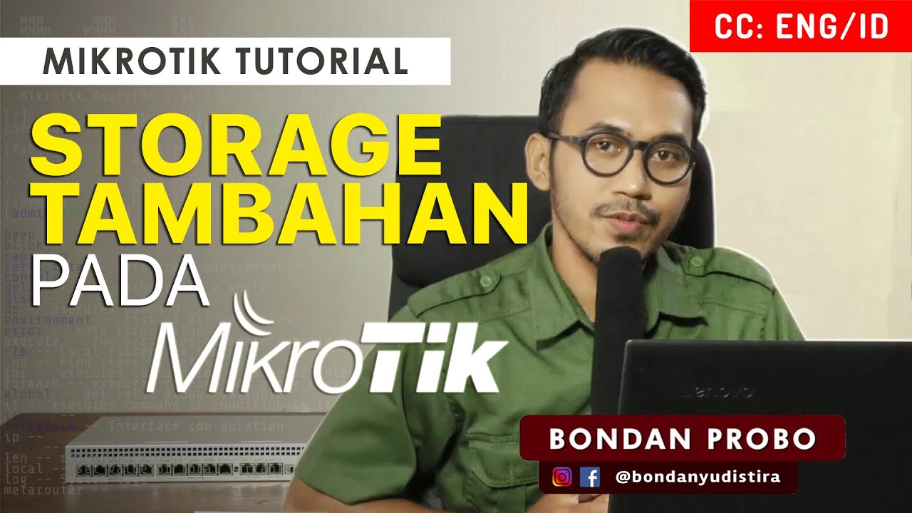 PENAMBAHAN STORAGE PADA MIKROTIK - MIKROTIK TUTORIAL [ENG SUB]