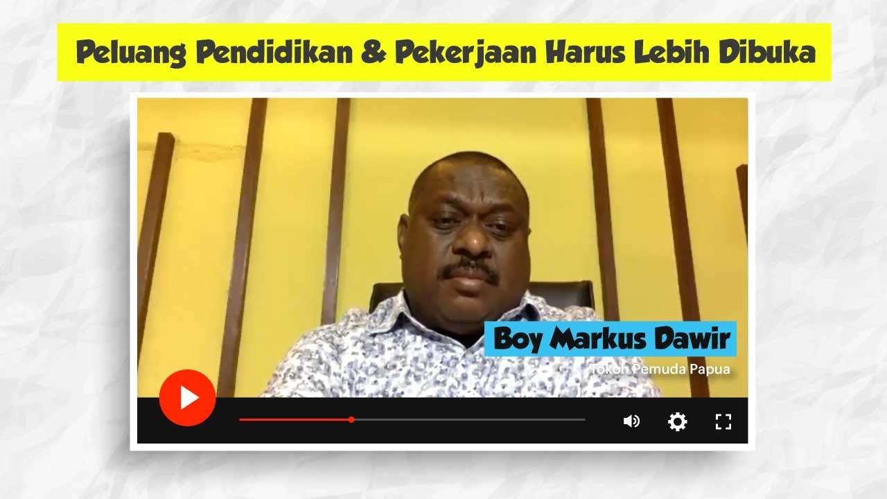 Cara Pandang Pemuda Papua menurut Boy Markus Dawir - Webinar GPRTV