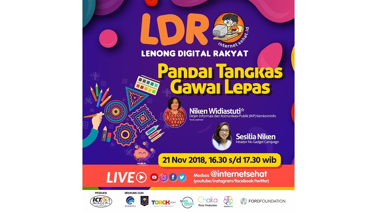 #LDR20 #LenongDigitalRakyat "Pandai Tangkas Gawai Lepas" Bersama Ibu Sesilia Niken