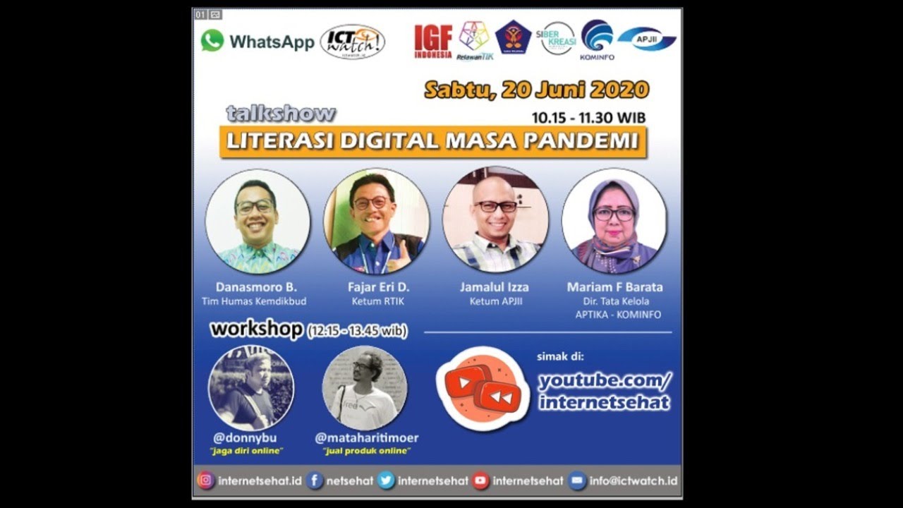 Literasi Digital Masa Pandemi - Sesi Kedua (Workshop)